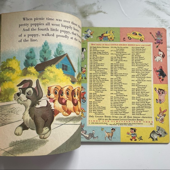 A Little Golden Book - Walt Disney's Scamp - Picture 4 of 9